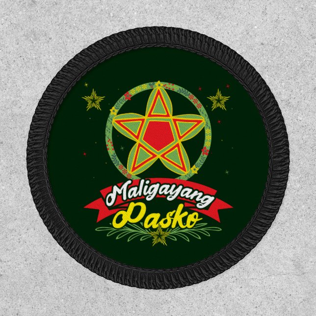 Maligayang Pasko Filipino Christmas Philippines Patch (Front)