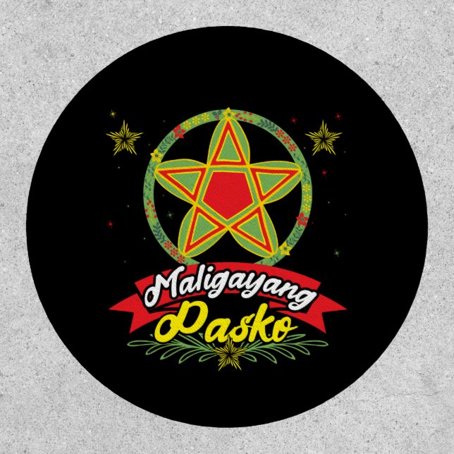 Maligayang Pasko Filipino Christmas Philippines Patch (Front)