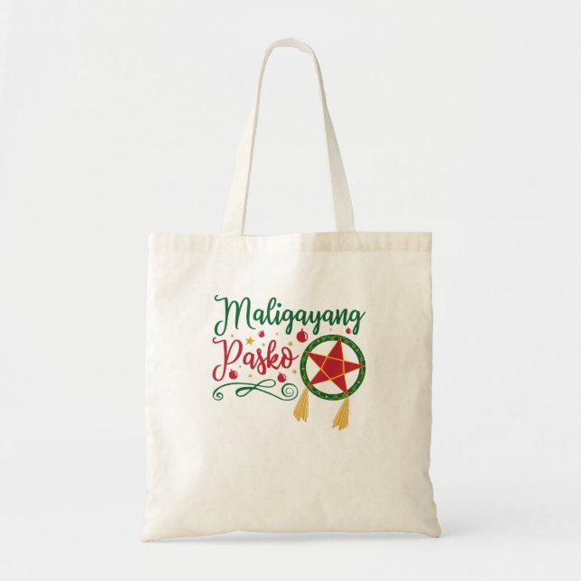Maligayang Pasko Filipino Christmas Philippines Tote Bag (Front)