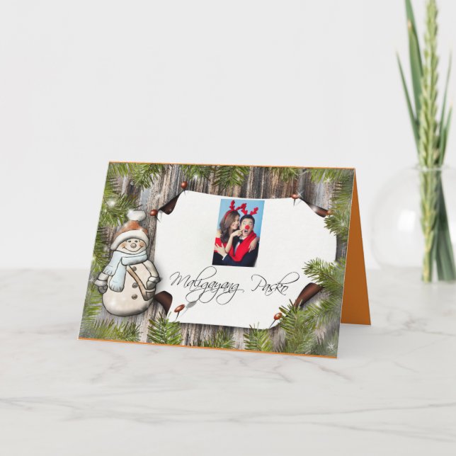 Maligayang Pasko "Merry Christmas" Card (Front)