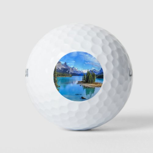 Maligne Lake Alberta Canada Golf Balls