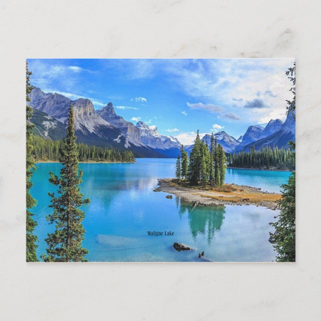 Maligne Lake, Alberta, Canada Postcard (Front)