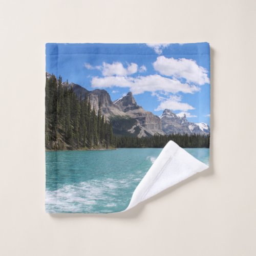 Maligne Lake Jasper National Park Alberta Canada W Wash Cloth