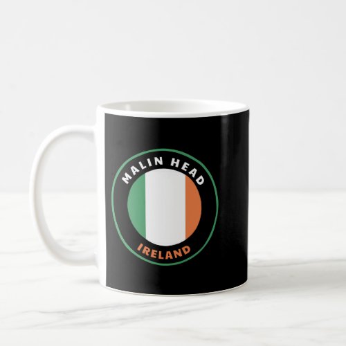 Malin Head Ireland IE Irish Heritage  Pride Flag  Coffee Mug