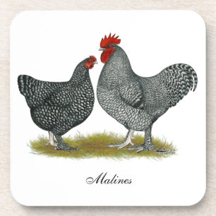 Maline Chickens Drink Coaster