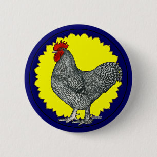 Maline Rooster Pinback Button