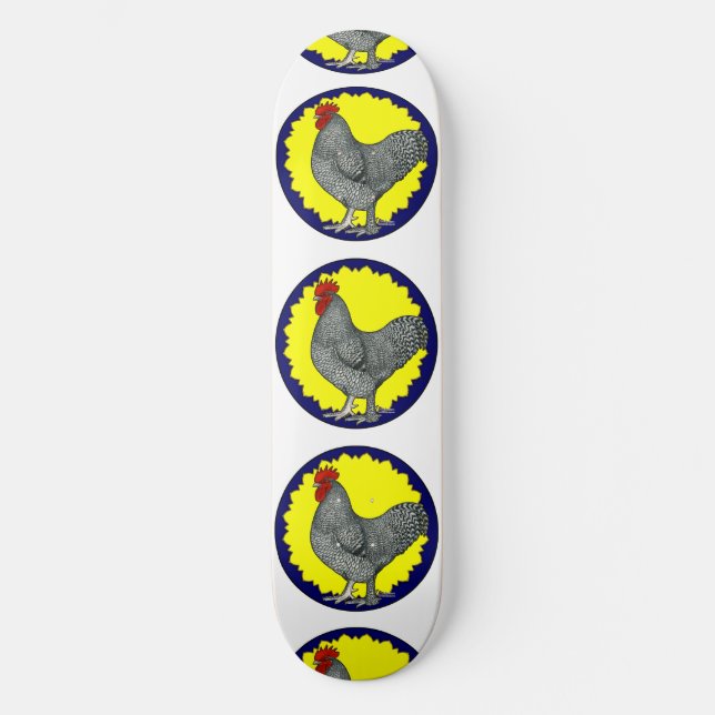 Maline Rooster Skateboard Deck (Front)