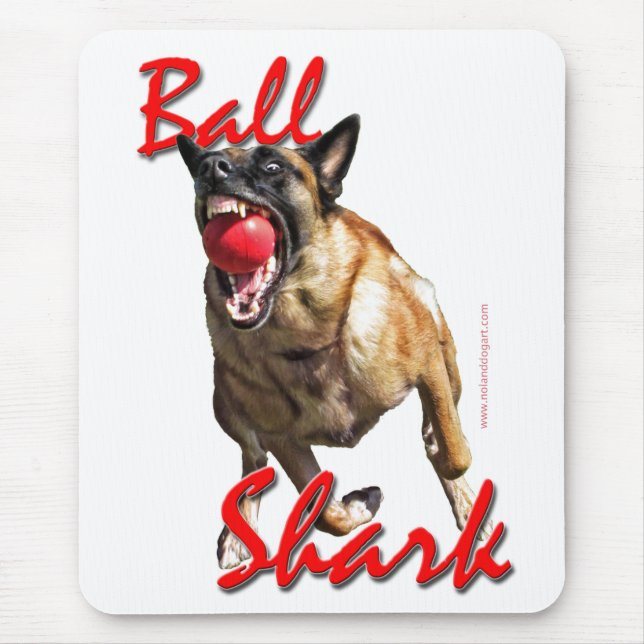 Malinois Ball Shark 2 Mouse Pad (Front)