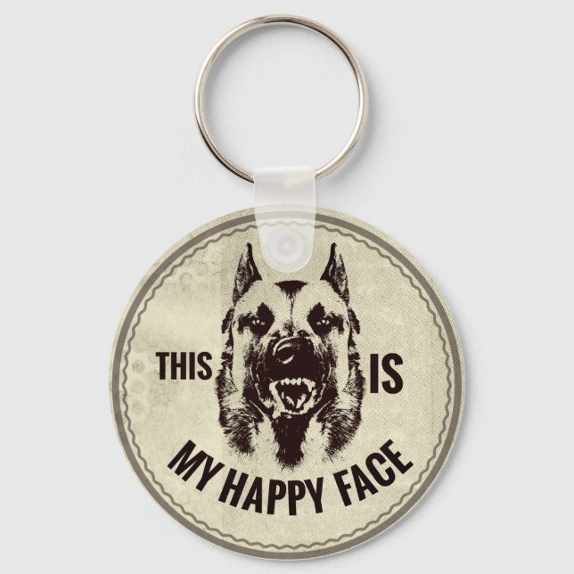 Malinois - Belgian shepherd -Mechelaar -Maligator Keychain (Front)