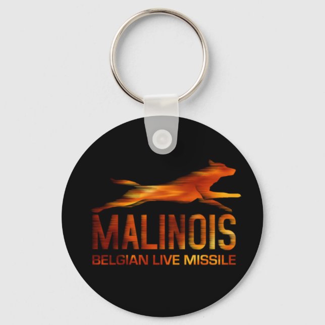 Malinois - Belgian shepherd -Mechelaar -Maligator Keychain (Front)