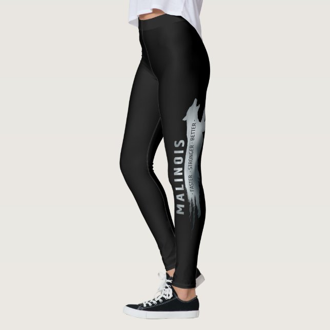 Malinois - Belgian shepherd -Mechelaar -Maligator Leggings (Left)