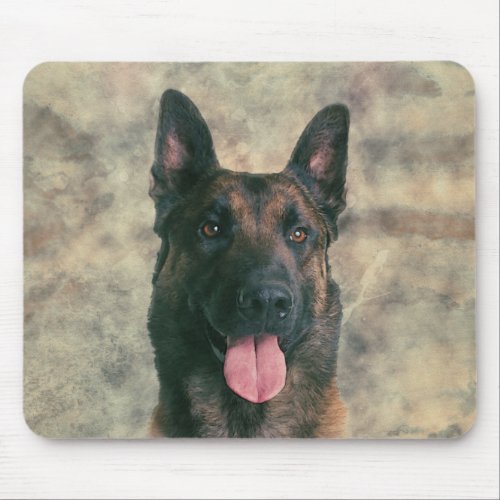 Malinois _ Belgian shepherd _Mechelaar _Maligator Mouse Pad