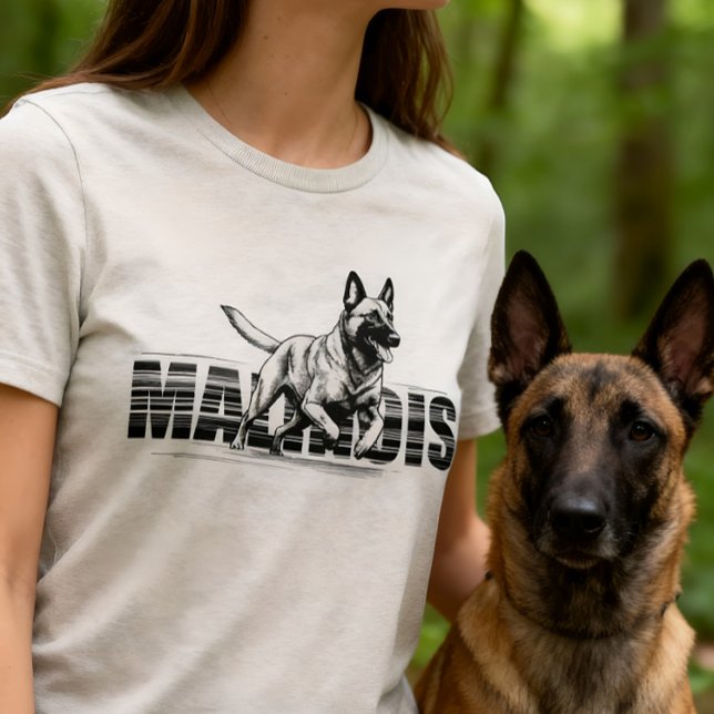 Malinois - Belgian shepherd -Mechelaar Tri-Blend Shirt (Creator Uploaded)