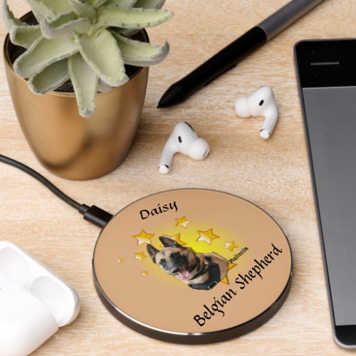 Malinois Belgian Shepherd Tri Color Wireless Charger