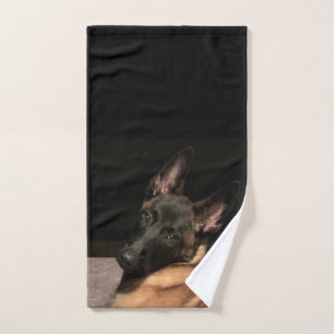 Malinois Dog Bath Towel Set