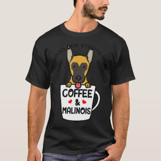 Malinois Dog Belgian Shepherd Belgian Sheepdog Cof T-Shirt
