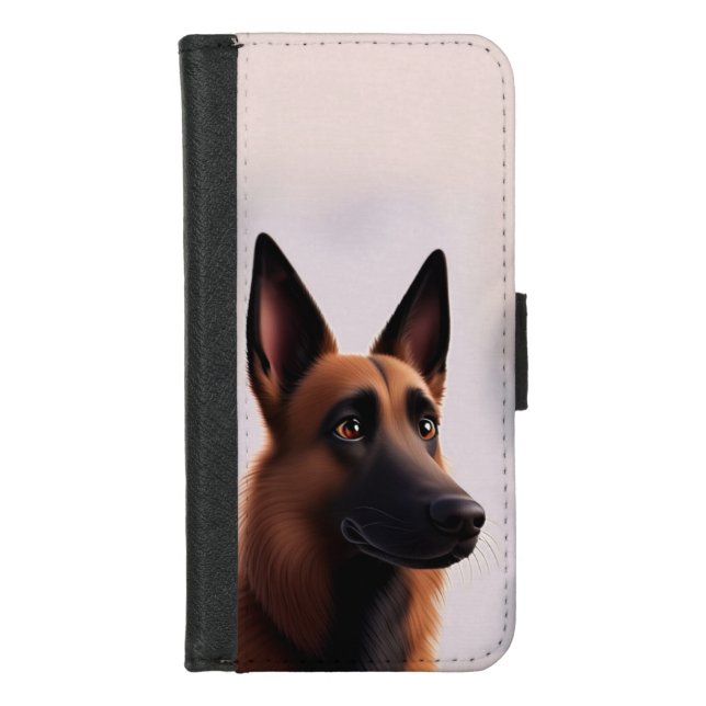 Malinois Dog iPhone Wallet Case (Front)