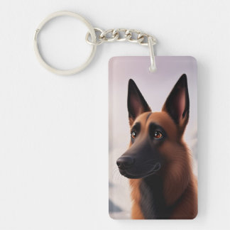 Malinois Dog Keychain