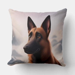 Malinois Dog Throw Pillow