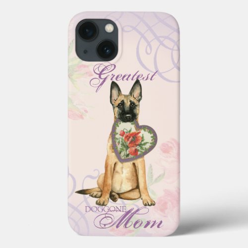 Malinois Heart Mom iPhone 13 Case