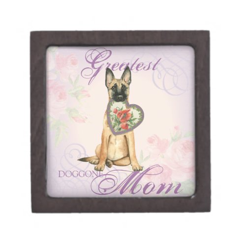 Malinois Heart Mom Jewelry Box