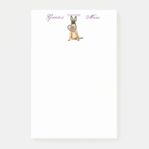 Malinois Heart Mom Post_it Notes