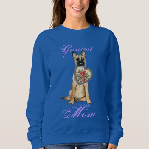 Malinois Heart Mom Sweatshirt