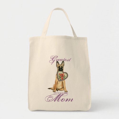 Malinois Heart Mom Tote Bag