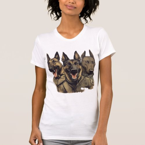Malinois K_9 patrol dogs   T_Shirt