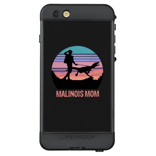 Malinois Mom Velociraptor Maliraptor Retro Pink LifeProof ND iPhone 6s Plus Case