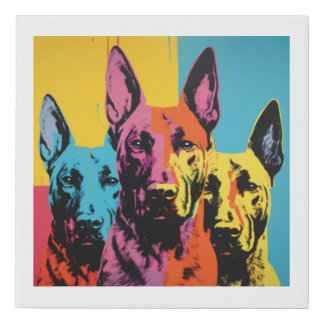 Malinois - POP ART Faux Canvas Print