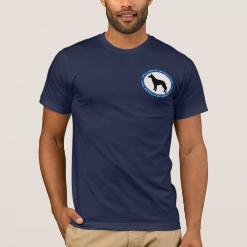 Malinois Rescue Logo Mens Dark T_shirt T_Shirt