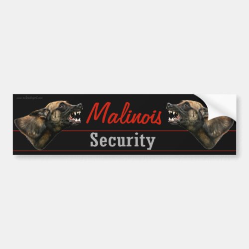 Malinois Security bumper sticker