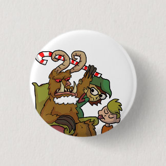 Mall Krampus Pinback Button