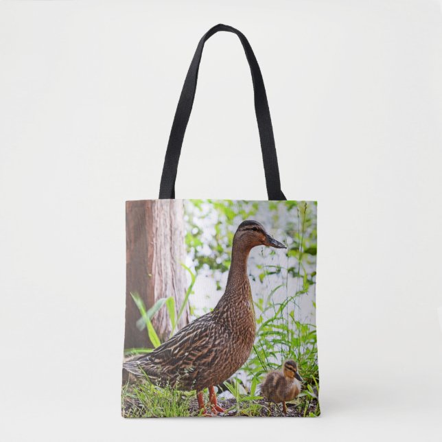 Mallard and Ducklings by Shirley Taylor Tote Bag (Front)