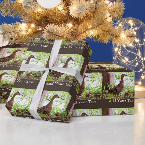 Mallard and Ducklings by Shirley Taylor Wrapping Paper