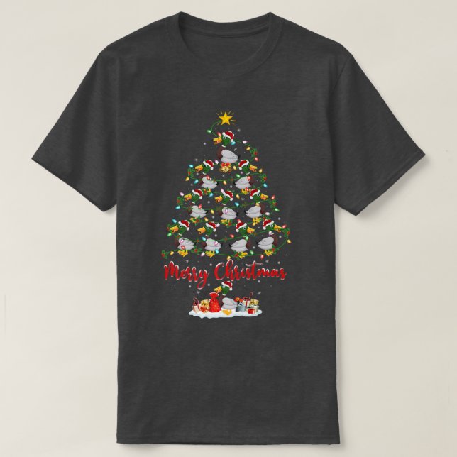 Mallard Bird Lover Matching Santa Mallard Christma T-Shirt (Design Front)