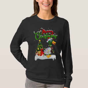 Mallard Bird   Xmas Decorations Santa Mallard Chri T-Shirt