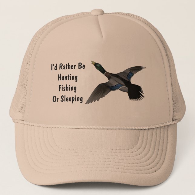 Mallard Drake Duck Wildlife Bird Trucker Hat (Front)