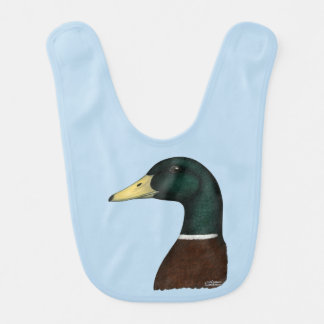 Mallard Drake Head Baby Bib
