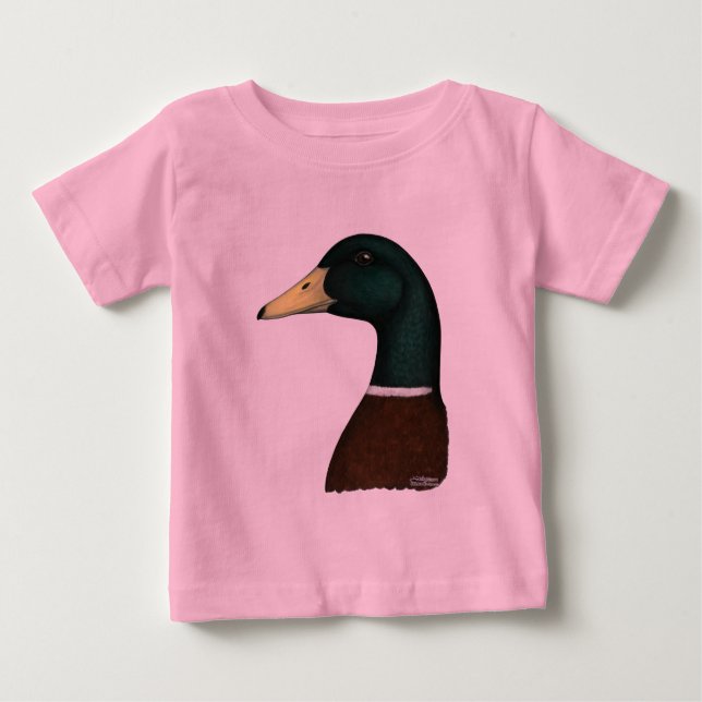 Mallard Drake Head Baby T-Shirt (Front)