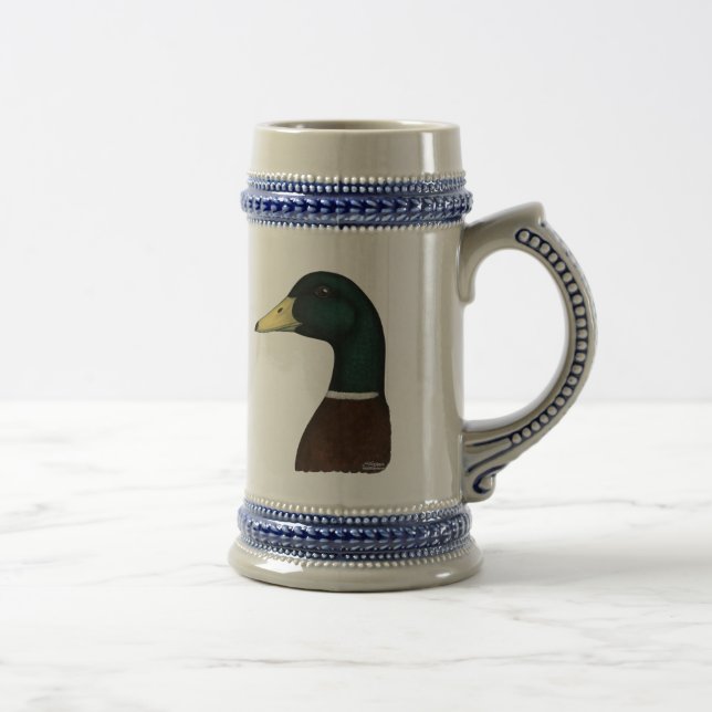 Mallard Drake Head Beer Stein (Right)