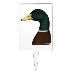 Mallard Drake Head Cake Topper