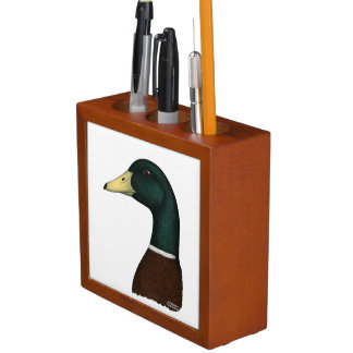 Mallard Drake Head Desk Organizer