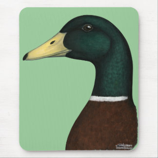 Mallard Drake Head Mouse Pad