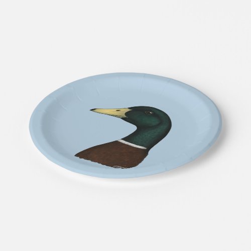 Mallard Drake Head Paper Plates