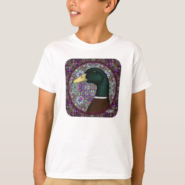 Mallard Drake Mosaic Circle T-Shirt (Front)