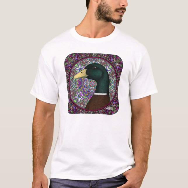 Mallard Drake Mosaic Circle T-Shirt (Front)