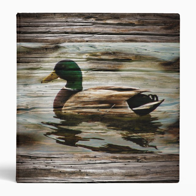 Mallard Duck 3 Ring Binder (Front)