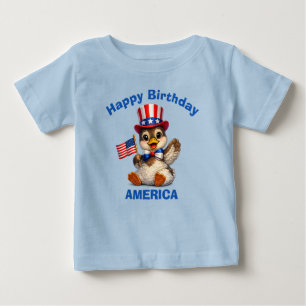 Mallard Duck (4g) Patriotic Kid T-Shirt